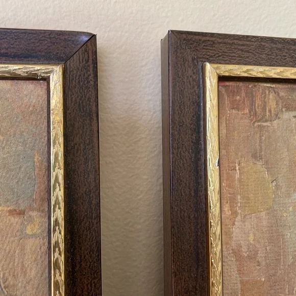 Vintage Prints by M. Medeiros Portrait “Jacky Boy” & “Not Guilty” Framed - Picture 7 of 7